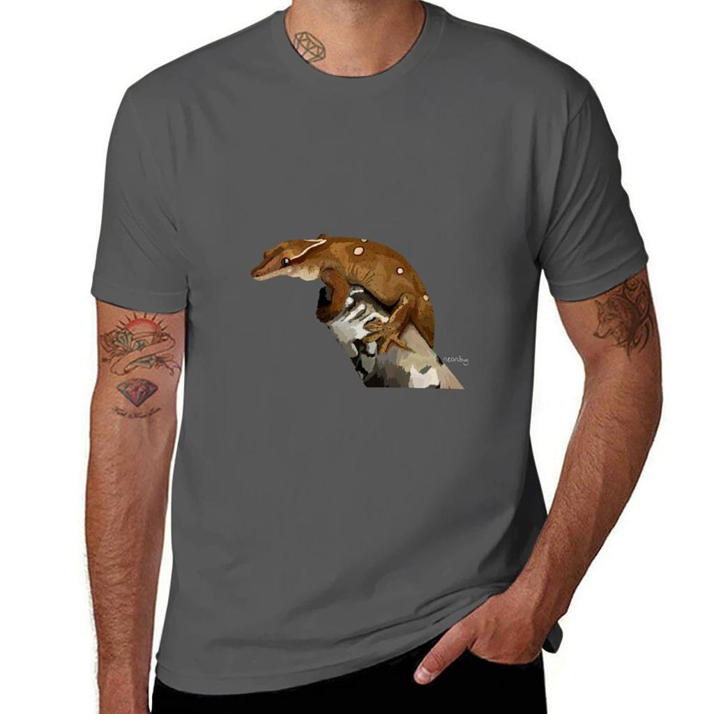 Sarasinorum Gecko Tshirt Plus Size Loose Short Sleeve Top