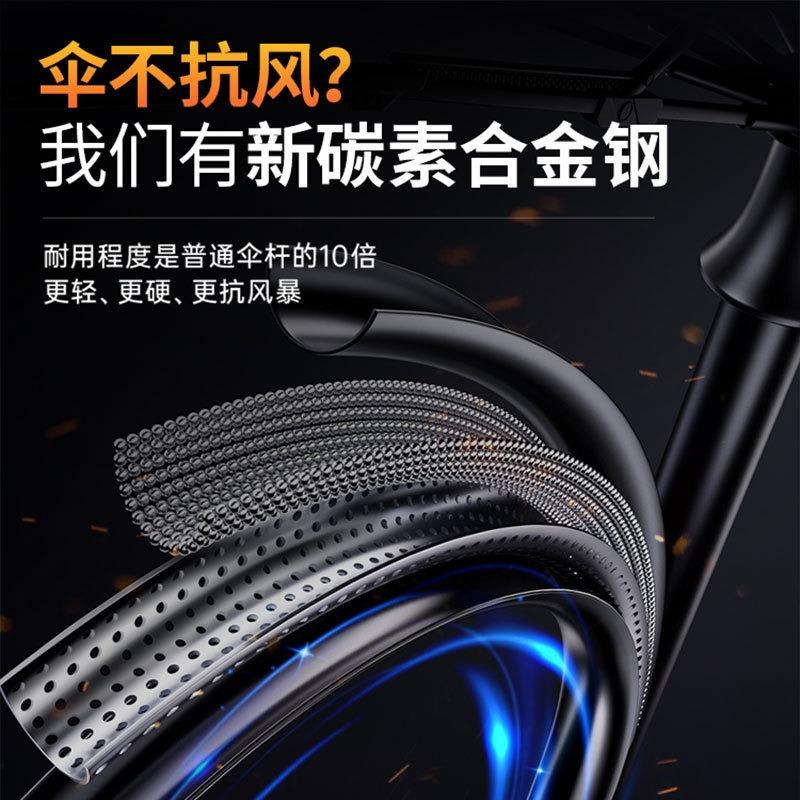 Trendy versatile contrasting colors Men's outdoor windproof umbrella Folding umbrella Advanced women's sun umbrella Sunscreen UV protection