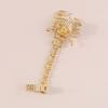 Rhinestone Scorpion Chain Ring Black Irregular Ring Rock Vintage Gold Ring  Girls