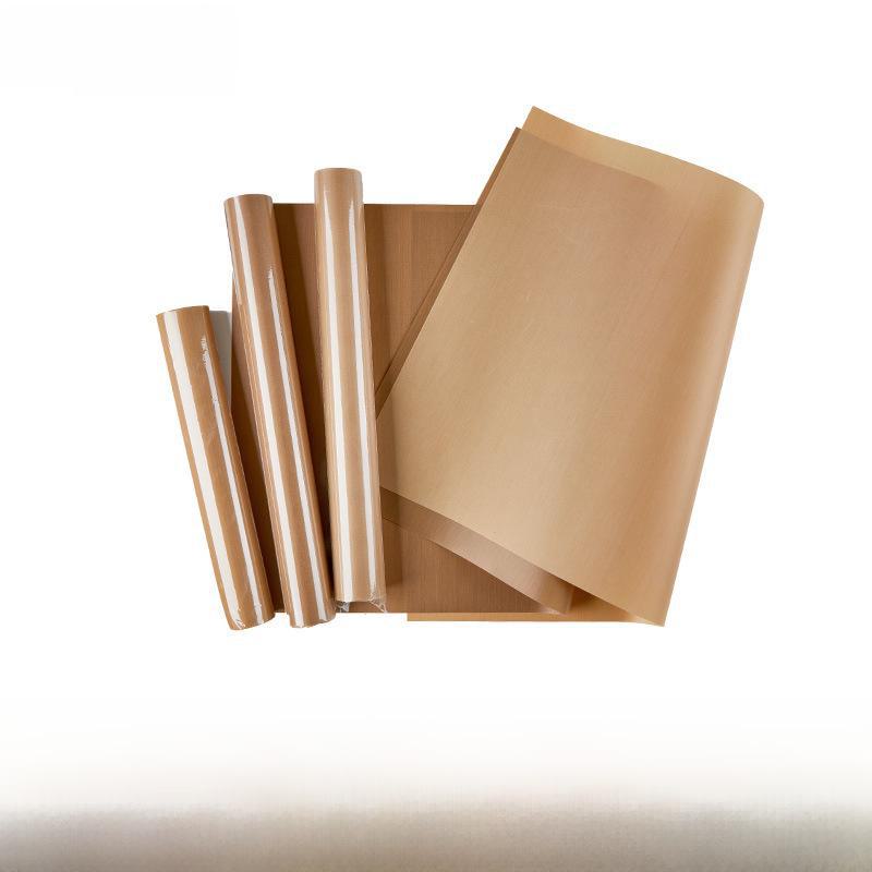 

Тефлоновая термостойкая бумага для выпечки. Антипригарный, многоразовый, бытовой коврик для противней. Идеально подходит для выпечки бобов и многого другого. 40*50cm 28g коричневый