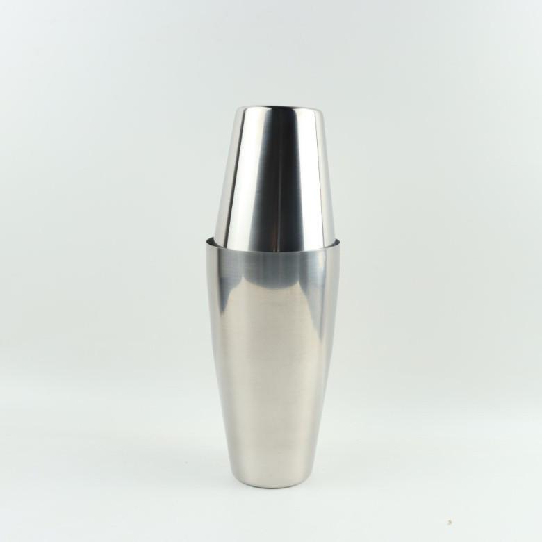 Boston Stainless Steel Cocktail Shaker Set - 800/600ml, 304 Grade, 2-Piece