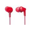 Ecouteurs Intra-auriculaires - PANASONIC - RP-HJE125E-R - Filaire - 3.5 Mm - Rouge