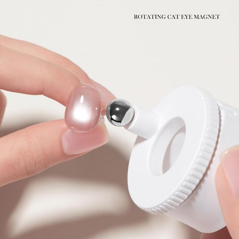 Spinning Cat Eye Manicure Magnet Upgraded Wide Light Effect Glass Bead Ideal for DIY Nail Art Salon Home Use