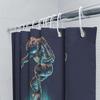 Galaxy Skateboard Shower Curtain Space Universe Cosmic Starry Night Decor For Bathroom