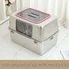 All-Steel Enclosed Stainless Cat Litter Box, Odor & Splash Proof, Extra Large