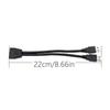 Double Port USB3.0 Male To Motherboard  19Pin Header Adapter Cable USB Extension Cable For PC Computer Board