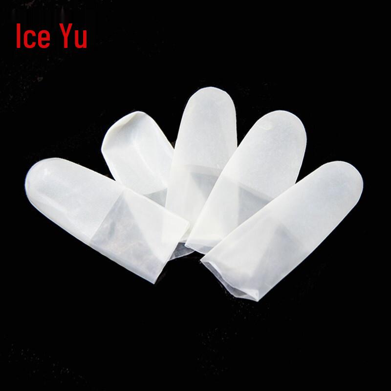 Bingyu BYZJ-98 Disposable Frosted Transparent Latex Finger Cots