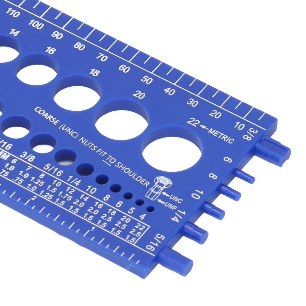 

Efficient Sizing Bolt Identifier Gauge Blue/White Bolt Sizer Thread Gauge Checker Screw Gauges синий