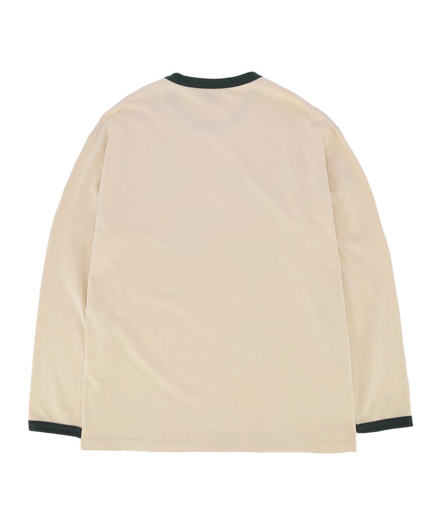 OUTSIDE FROG Team.Frog Long Sleeve Ringer Tee (Cream)