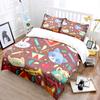 Cute Cartoon Animals Musical Truments Print Bedding Set 1 Duvet Cover 2 Pillowcases For Adult Children Luxury Gift Full Size