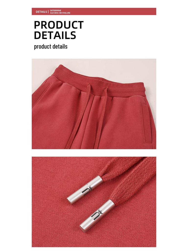 2025 Stylish Simple Nine-Point Fleece-Lined Loose Pants for Petite Women