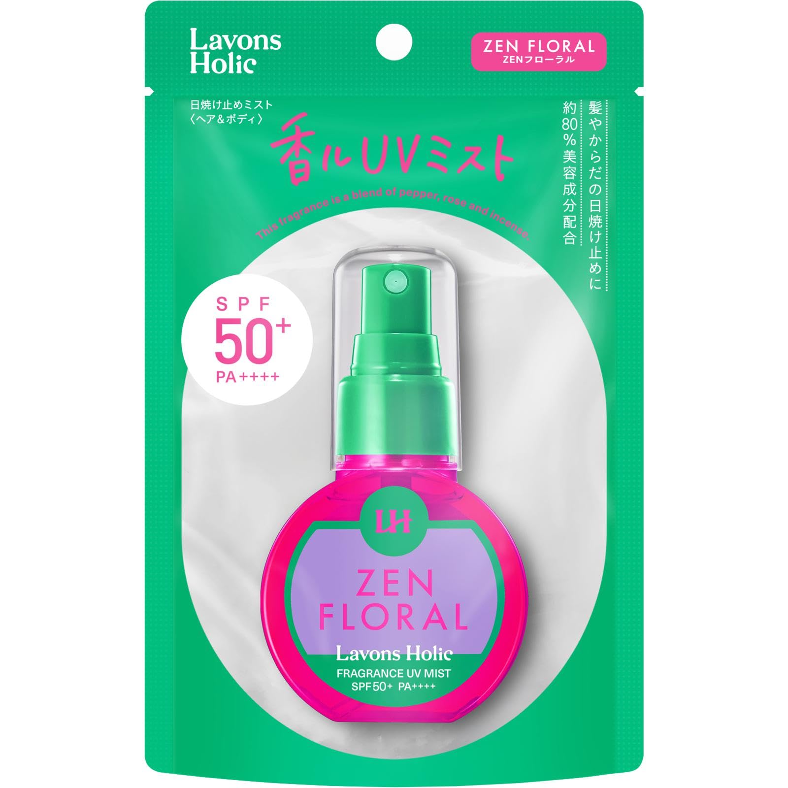 

Lavons Holic Scented UV Mist Hair Body ZEN Floral 60ml & [Sunscreen Mist] SPF50+ / PA++++