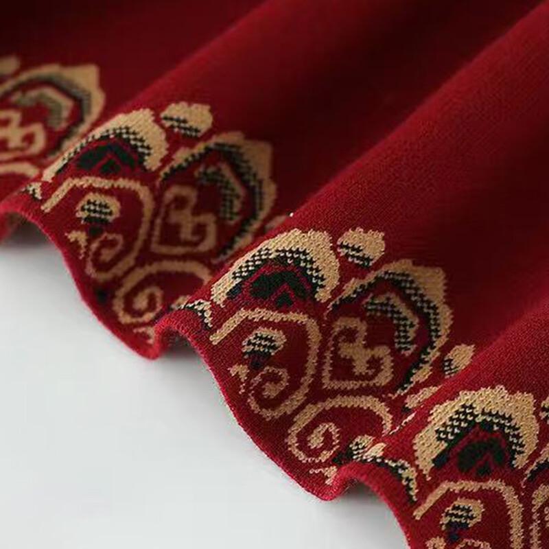 SIFONE Women's Red Embroidered Chinese New Year Tang Suit Jacket
