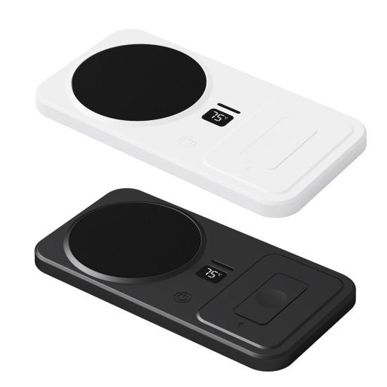 Kaffekoppvarmer med trådløs lader 3 justerbare temperaturinnstillinger Automatisk avstenging Drikkebrikke Smart koppvarmer for iPhone Øretelefon Klokke