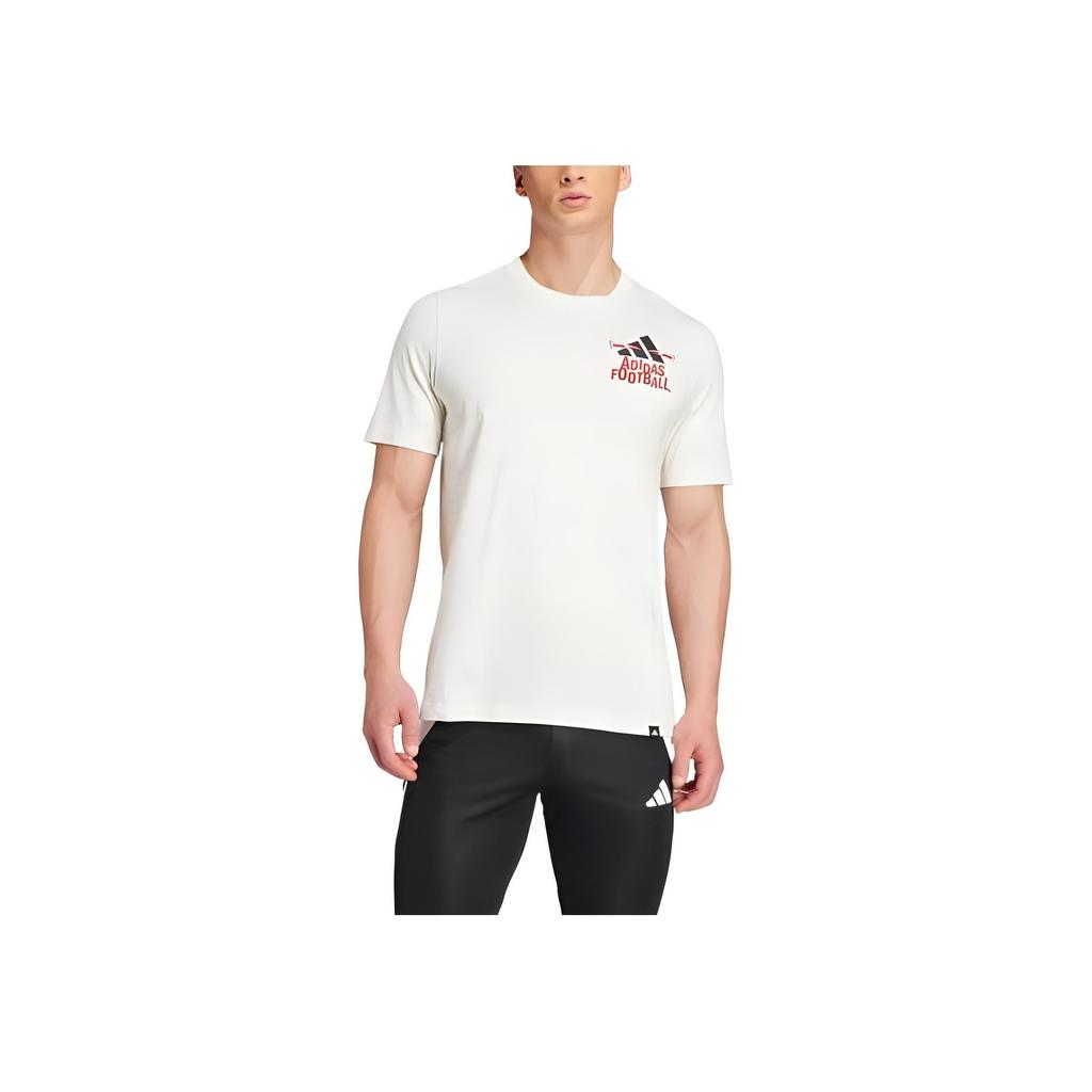 adidas Graphic Tee Off White Men Streetwear JD8215