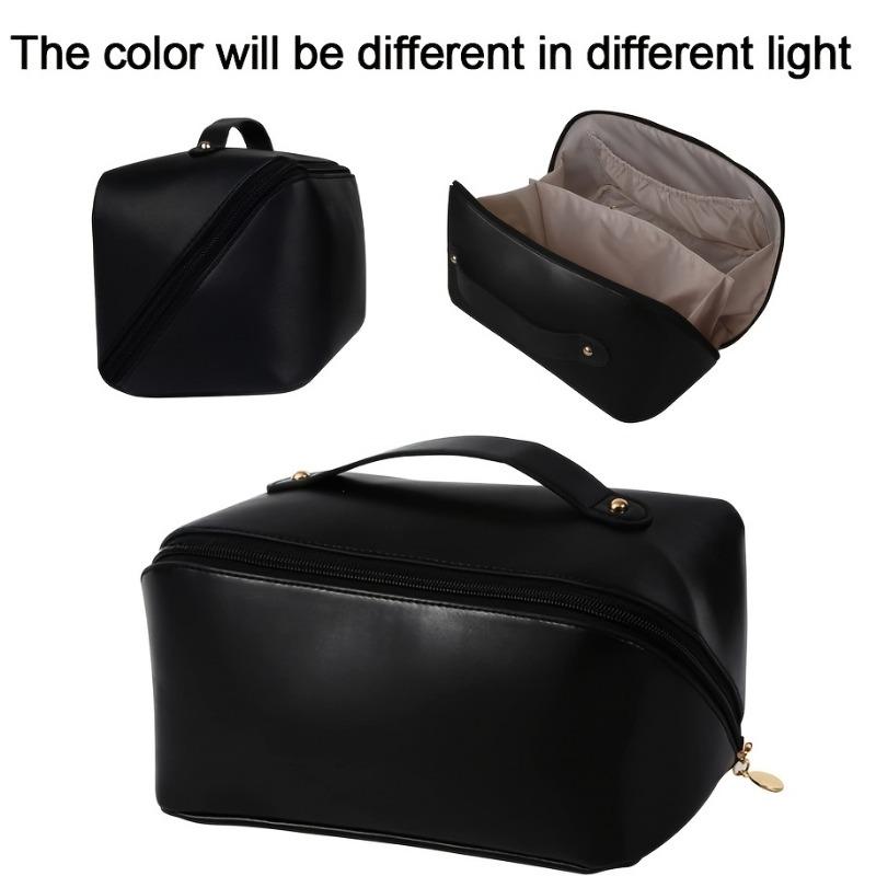 Large Capacity Expandable Travel Cosmetic Storage Bag With Handle