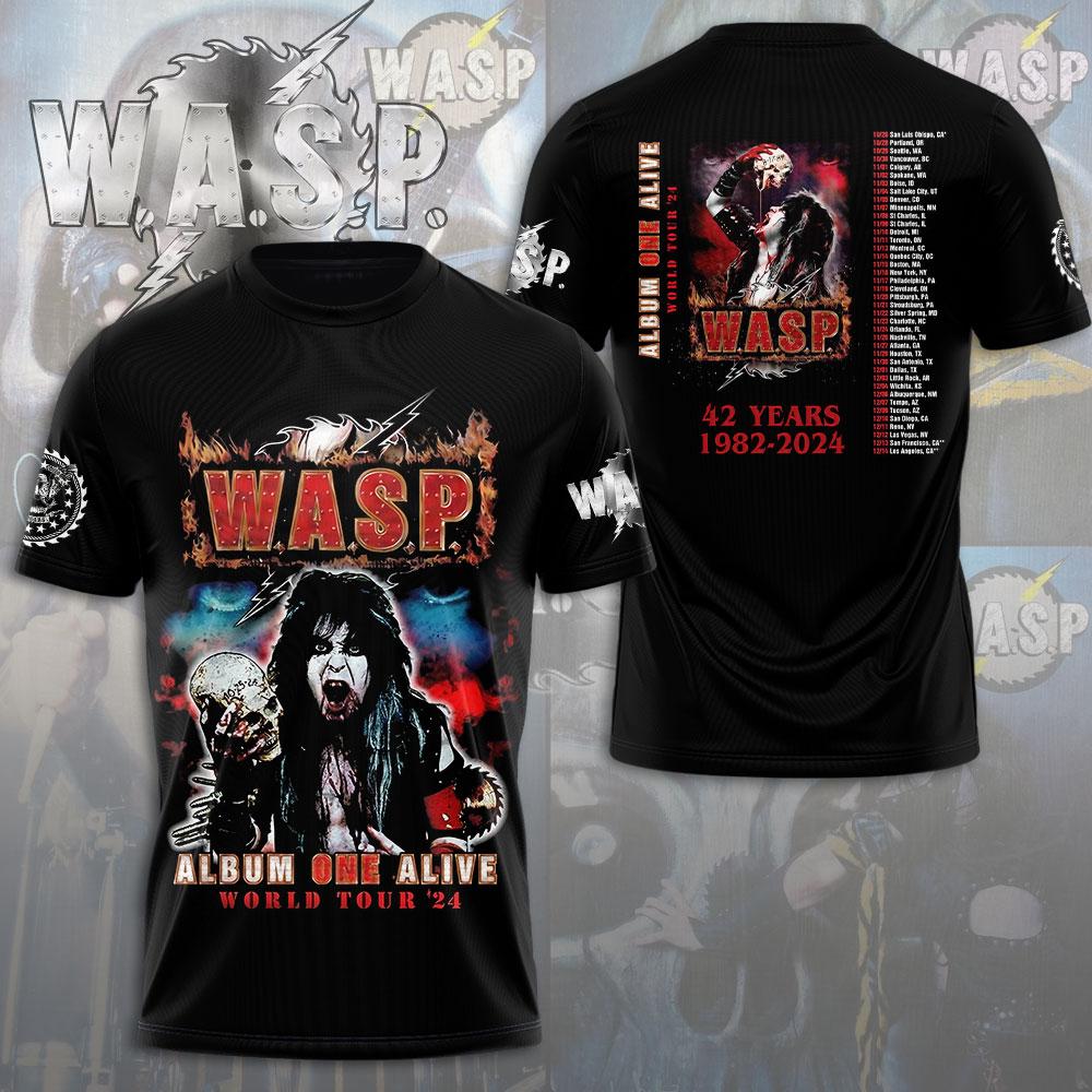 W.A.S.P Rock 3D Printing T-shirts Men Women Hip Hop Trend Short Sleeve T Shirt Y2k Tops Oversized Streetwear Men's Clothing