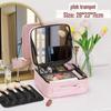 Large Capacity Detachable Makeup Bag with LED Mirror for Professional Use, Easy to Clean