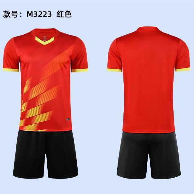 25 New football training suit, adult children's quick-drying breathable game sports jersey, short-sleeved football jersey