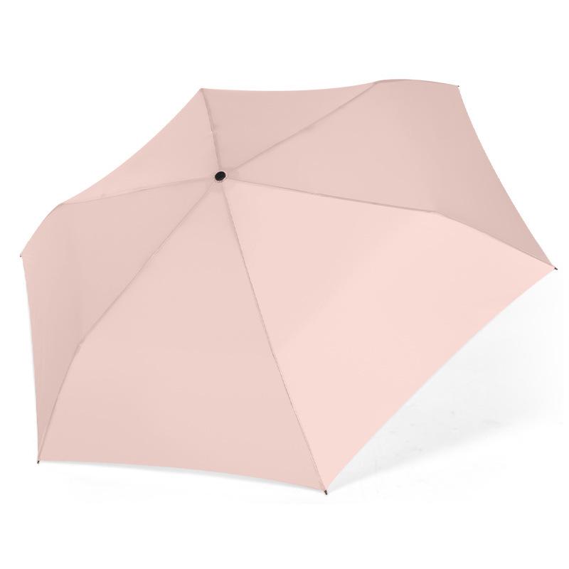 Nano Water-Repellent Ultralight Carbon Fiber Sunshade Umbrella Anti-UV with Black Glue, 110g