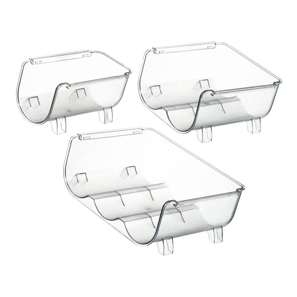 Wine Bottle Holder Champagne Storage Organizer Display Modern PET Water Bottles Rack Shelf for Pantry Cabinet Refrigerator Home
