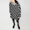 WE11DONE All Over Logo Jumper Black Unisex Tops WD-KO3-21-602-U-BK