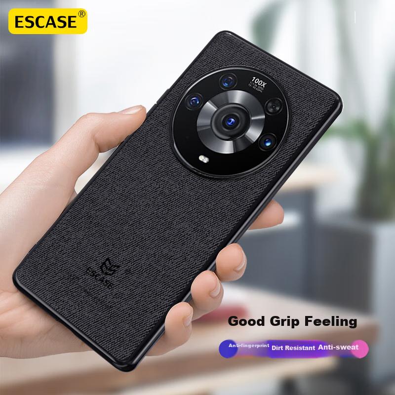 ESCASE Honor Magic3 Pro Phone Case, Business Men's Creative Full Protection Shockproof Silicone Soft Edge Cover ES-19 Deep Black