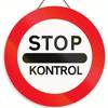 1pc 2d Flat Round Wooden Sign - 20cm No Trespassing On Private Road Warning Video Surveillance Wall Poster Board Courtyard Rigid Safety Sign
