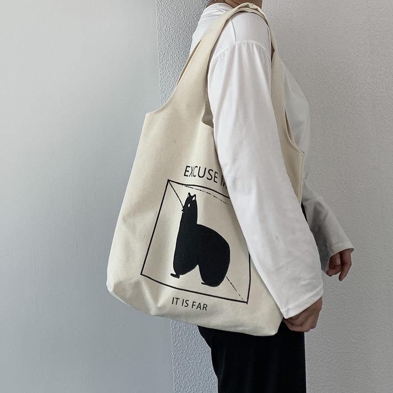 Korean & Japanese Cute Retro Canvas Backpack for Women - Large Capacity, Summer Style