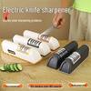 Electric Rechargeable Kitchen Knife Sharpener with Whetstone - Automatic and Fast