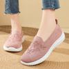Lightweight Embroidery Knitted Sneakers for Women Slip On Breathable Mesh Walking Shoes Woman Comfortable Soft Sole Casual Shoes