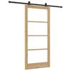 ORKDAL Sliding Door Natural and Black 93 X 202 Cm