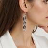 Elegant DNA Double Helix Earrings Ear Hooks Inspired From Science For Women Students And Teachers In Copper Materials