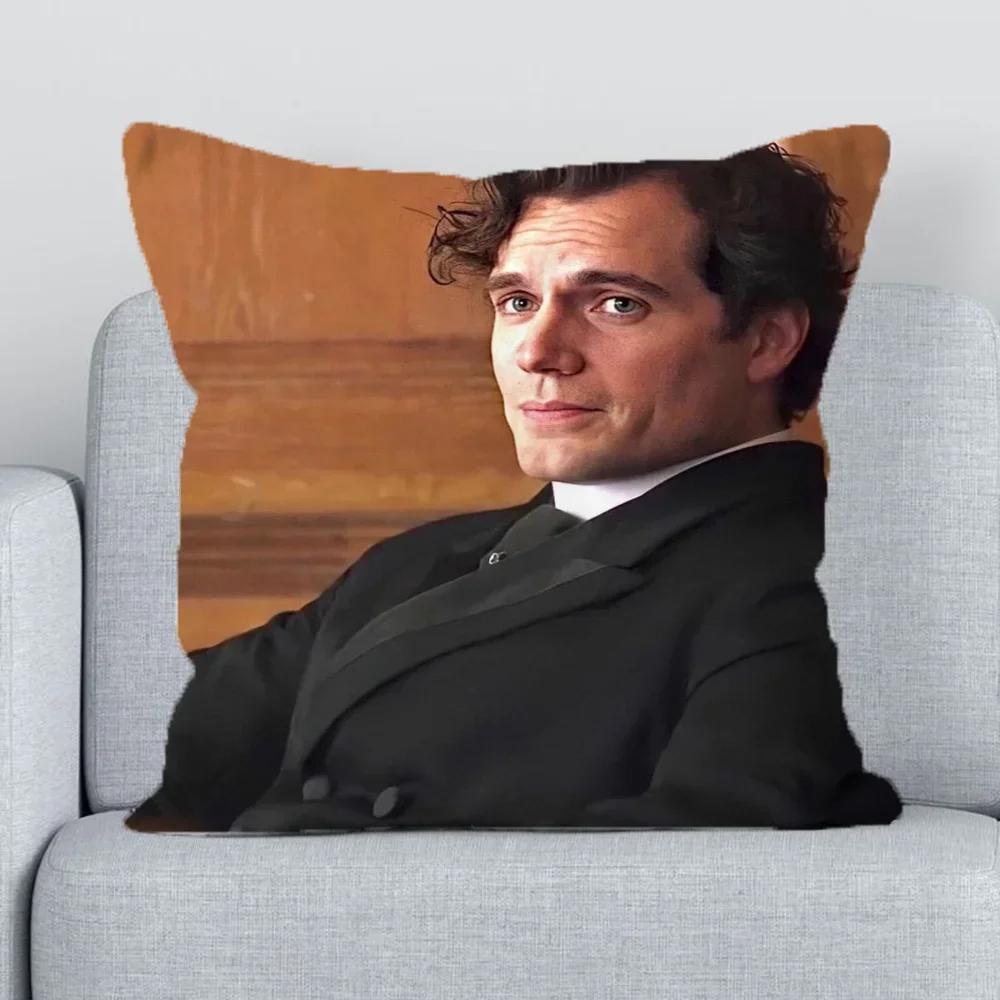 H-Henry Cavill Copricuscino 45X45 Copricuscini Cuscini per Divano Federa Decorativa Per Soggiorno Federe 50X50 Cuscino