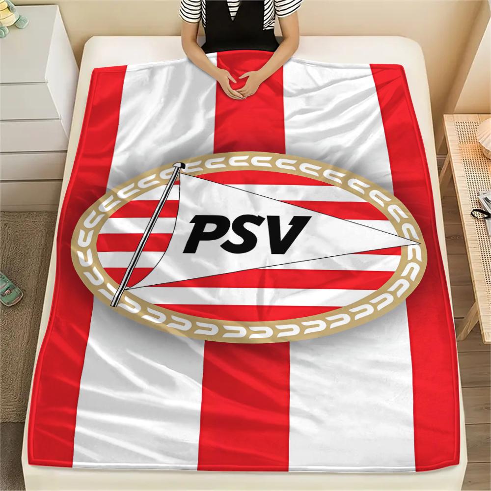 1PC Philips Sport Vereniging Print Flannel Blanket, High quality All Seasons, Home Decor, Warmth and Comfort, Perfect for Christmas Gifts