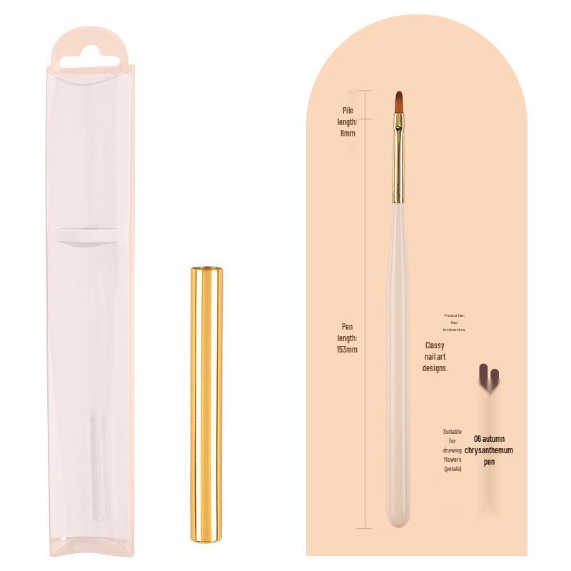 Japanese 12-Piece Nail Art Brush Set for Gel and Flower Designs