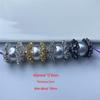 14K Gold Plated Zircon Inlaid Flower Bracelet Necklace DIY Jewelry Accessories
