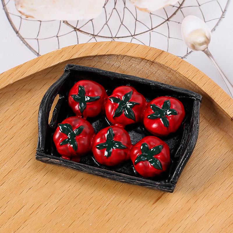 Creative Resin Tomato Baguette Simulation Accessory