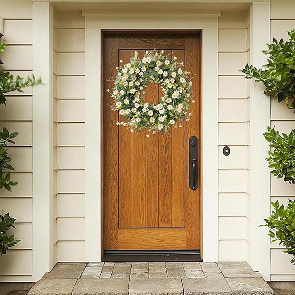 ABS Vibrant Front Door Wreath For Spring Wildflowers In Full Bloom Wedding Wreaths For Front Door