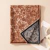 Silk Wool Women's Scarf, Winter Luxury, Hand-Rolled Double-Sided Design, Warm Shawl.