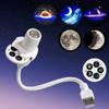 Flexible Neck Galaxy LED Projector 360 Degree Rotating Atmosphere Lamp Novelty Night Light  Dorm
