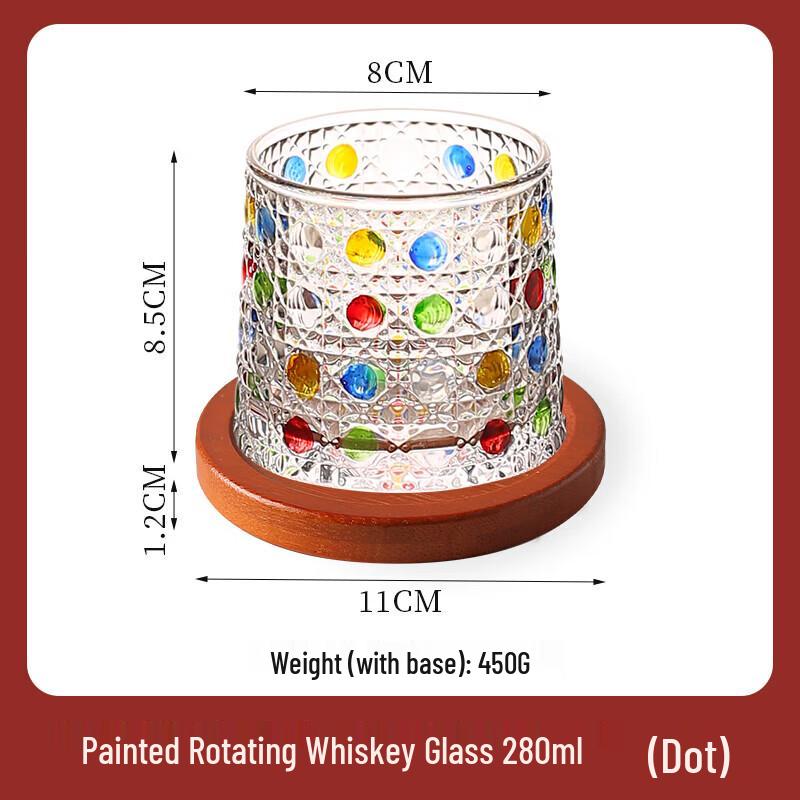 

Вращающийся стакан для виски Zhuo Pu с росписью