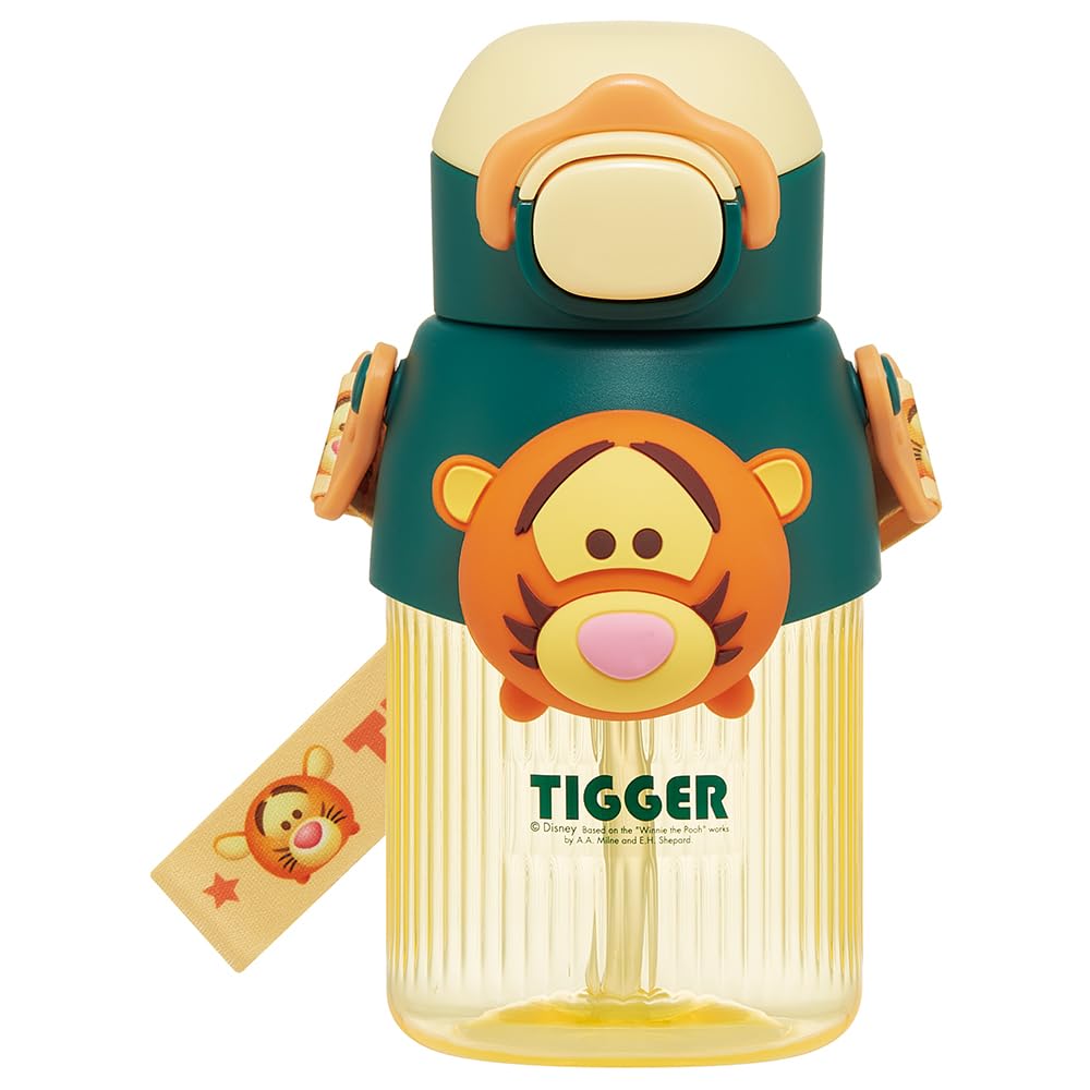 

Skater 590ml Water Bottle with Disney Tsum Tsum and Tigger Mascot Cute Straw for Boys and Straw, Design, Type, Girls, Kids, PMSHP6-A
