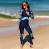 Conservative One-piece Bathing Suit for Women Sports Sunscreen Long Sleeve Professional Hot Spring Bathing Suit for Women Advanced Sense