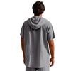 Herren Heiß Verkauft Amerikanisches Sommer Leinenhemd, Einfaches Lockeres Freizeit Kapuzen Henley Kurzarm T-Shirt
