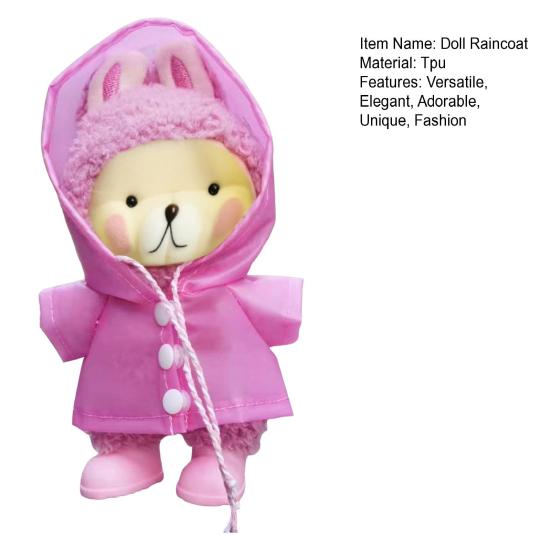 Doll Raincoat for 17cm La Bubu Dolls Handmade Custom Doll Outfits Doll Wardrobe Essentials Gift for La Bubu Lovers