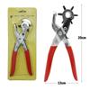 Leather Belt Hole Punch Plier Eyelet Puncher Revolve Sewing Machine Bag Setter Tool Watchband Strap Household Leathercraft