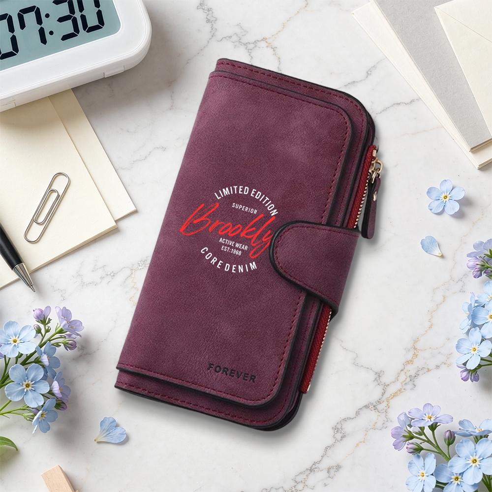 Vintage Long Wallet for Daily Use Casual Multi Card Holder Stylish Functional Money Purse