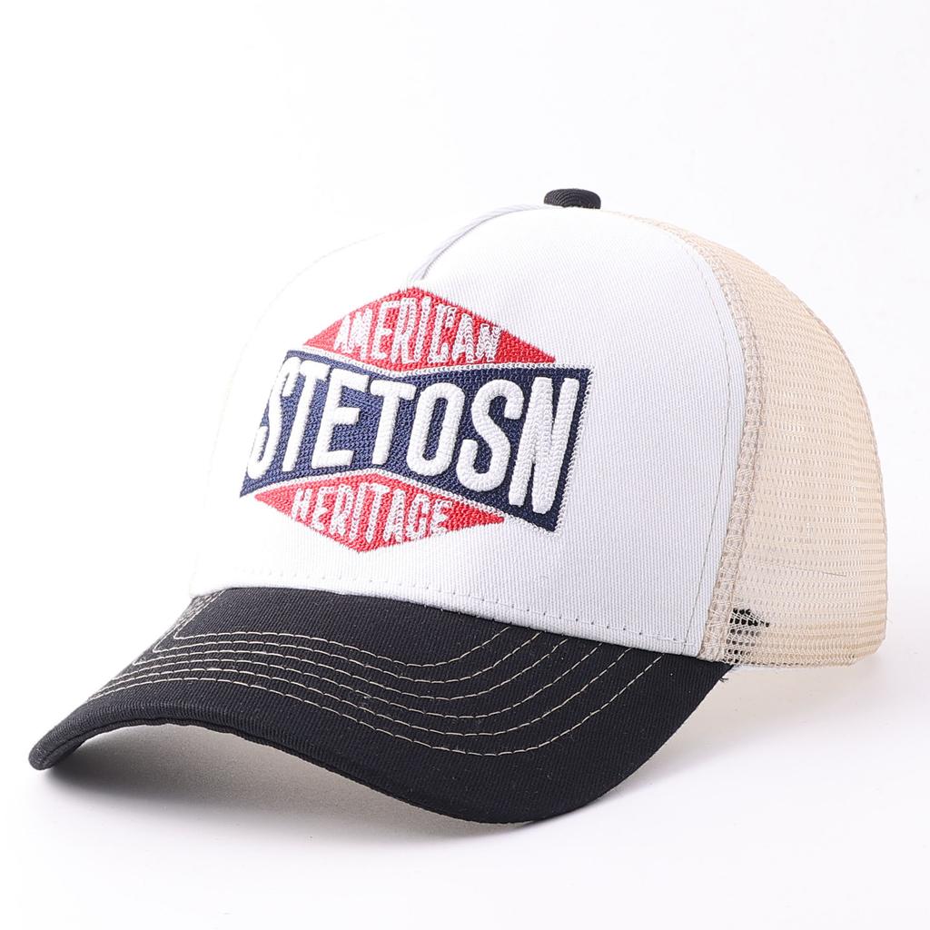 American retro baseball cap spring and summer outdoor breathable truck driver mesh cap