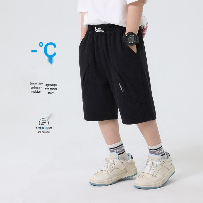 Boys  Summer Knee-Length Cotton Blend Casual Shorts 130